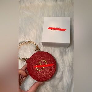 Glitter Clutch with Gold Accents